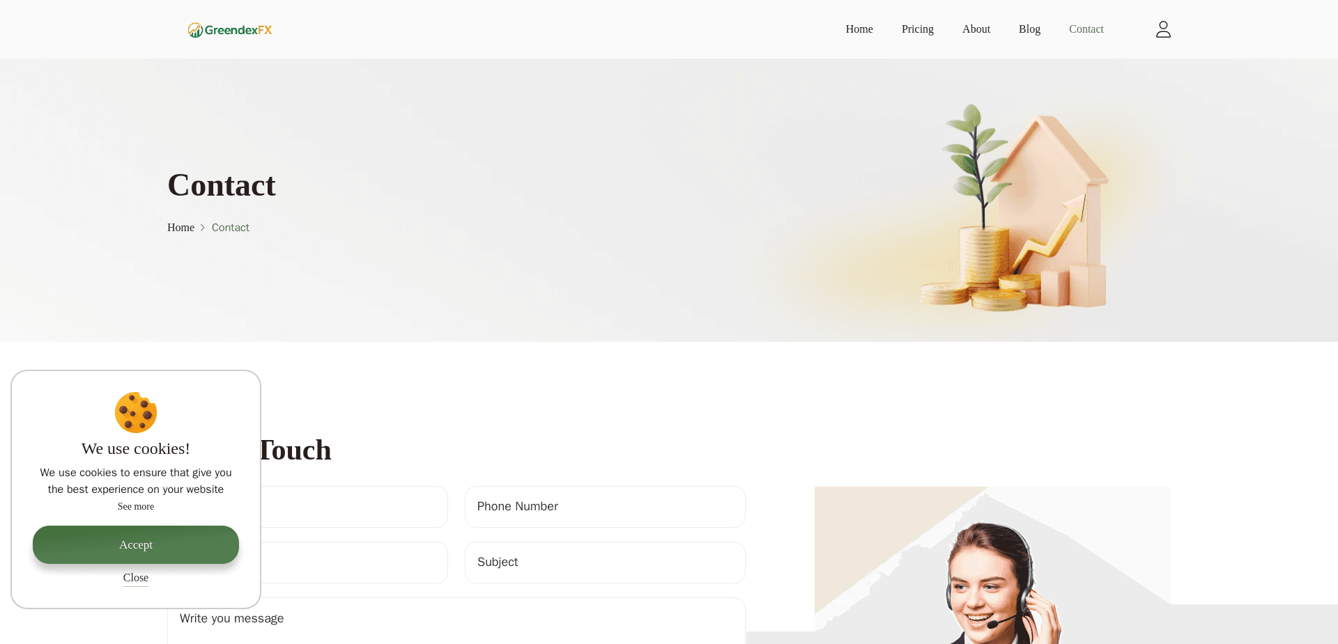 Screenshot for greendexfx.org - 1