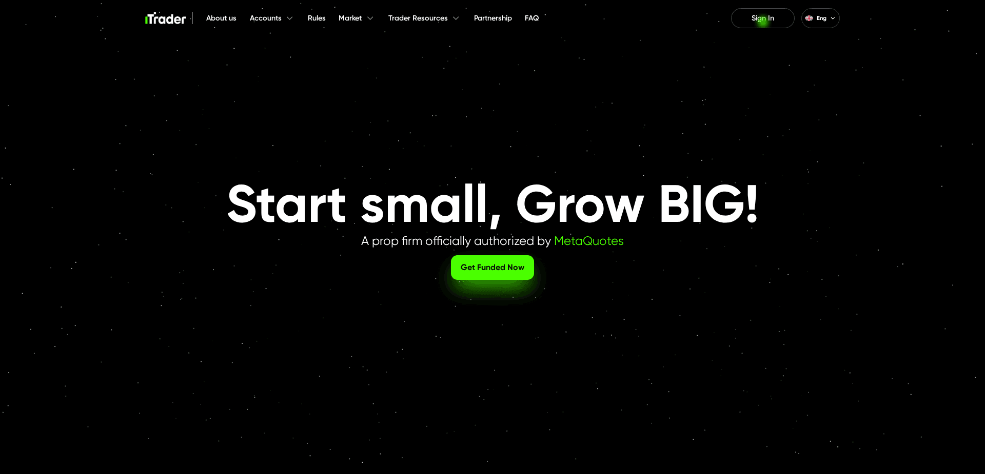 Screenshot for itrader.com - 2