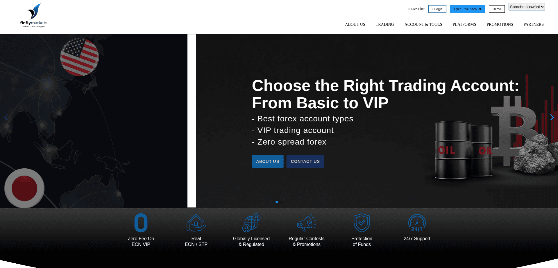 Screenshot for finflymarkets.com - 0