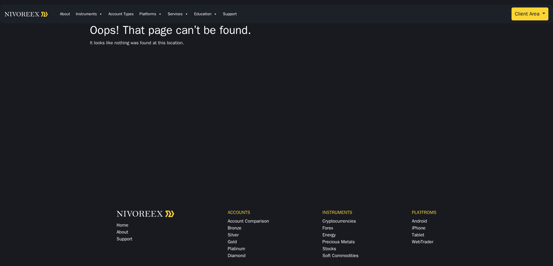 Screenshot for nivoreex.com - 3