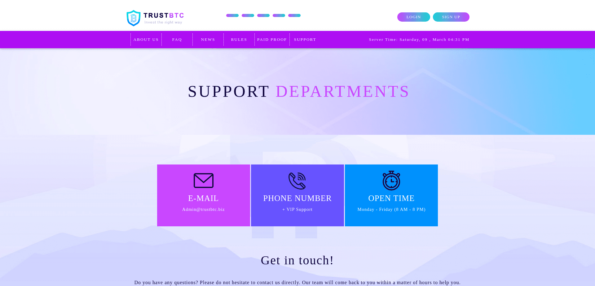 Screenshot for trustbtc.biz - 3