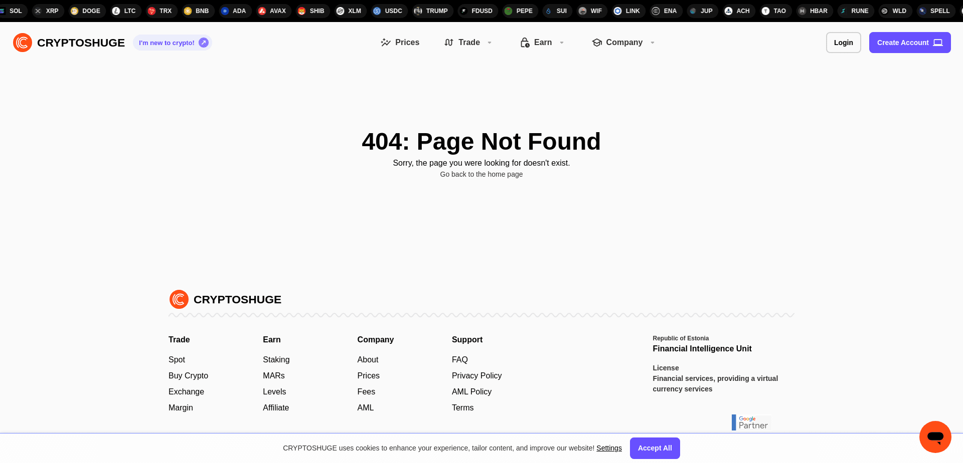 Screenshot for cryptoshuge.net - 0