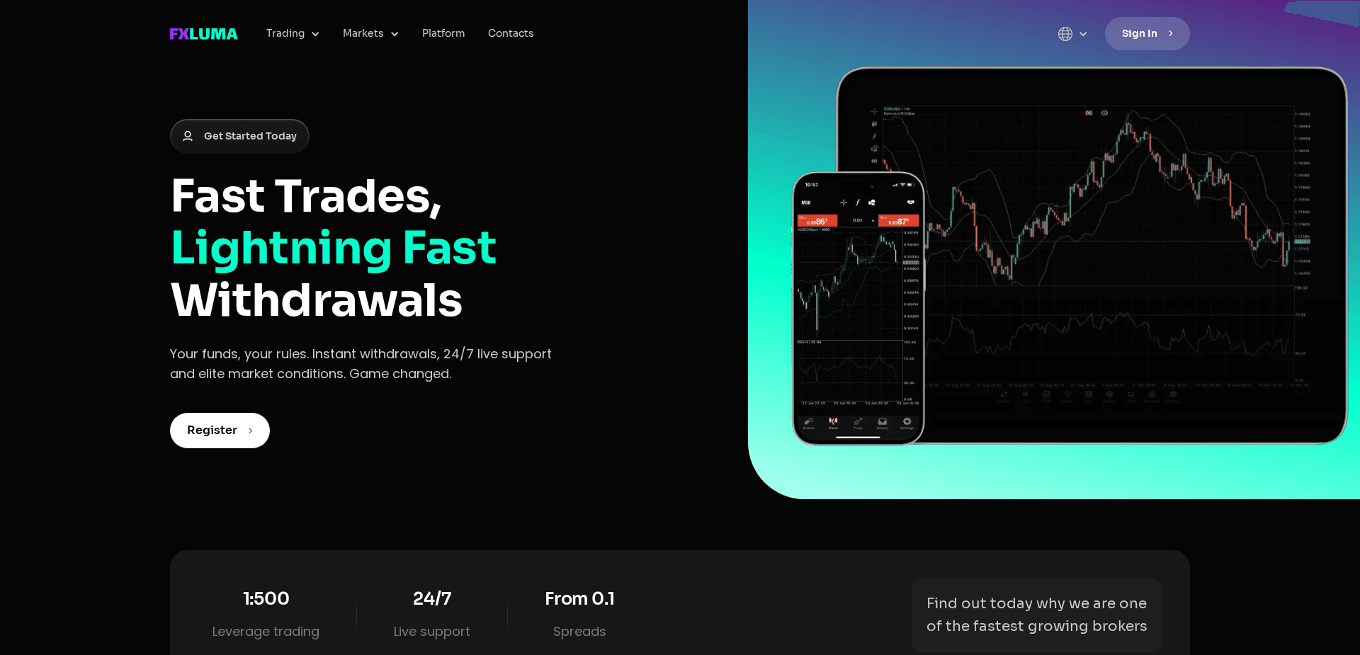 Screenshot for fxlumaa.com - 1