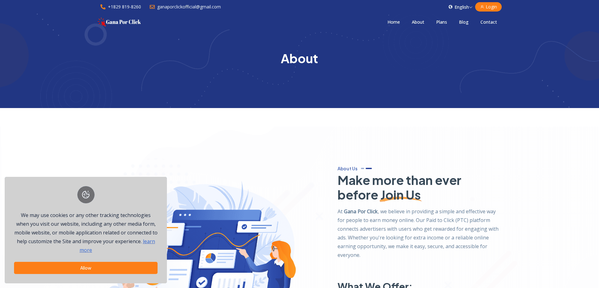 Screenshot for ganaporclick.com - 1