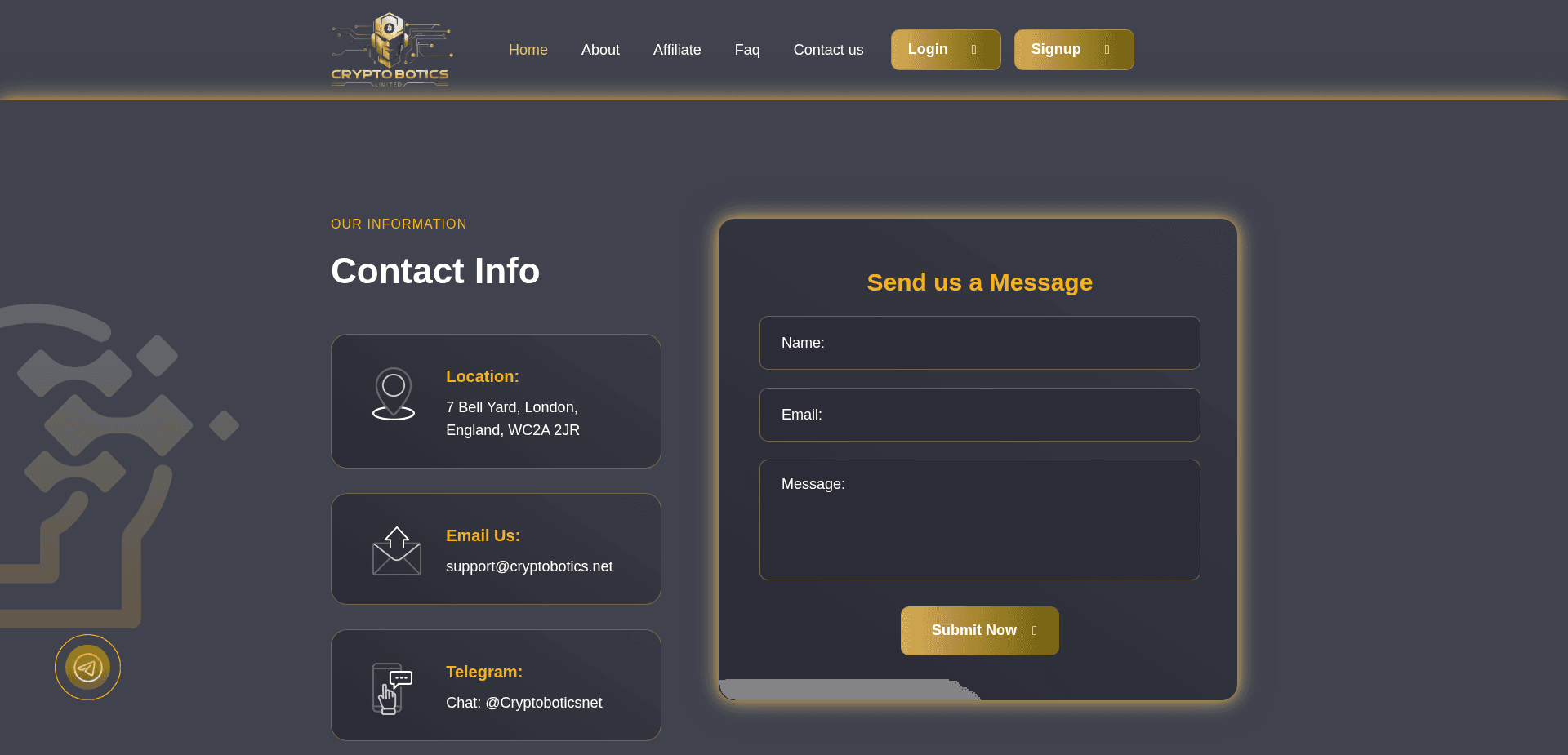 Screenshot for cryptobotics.net - 2