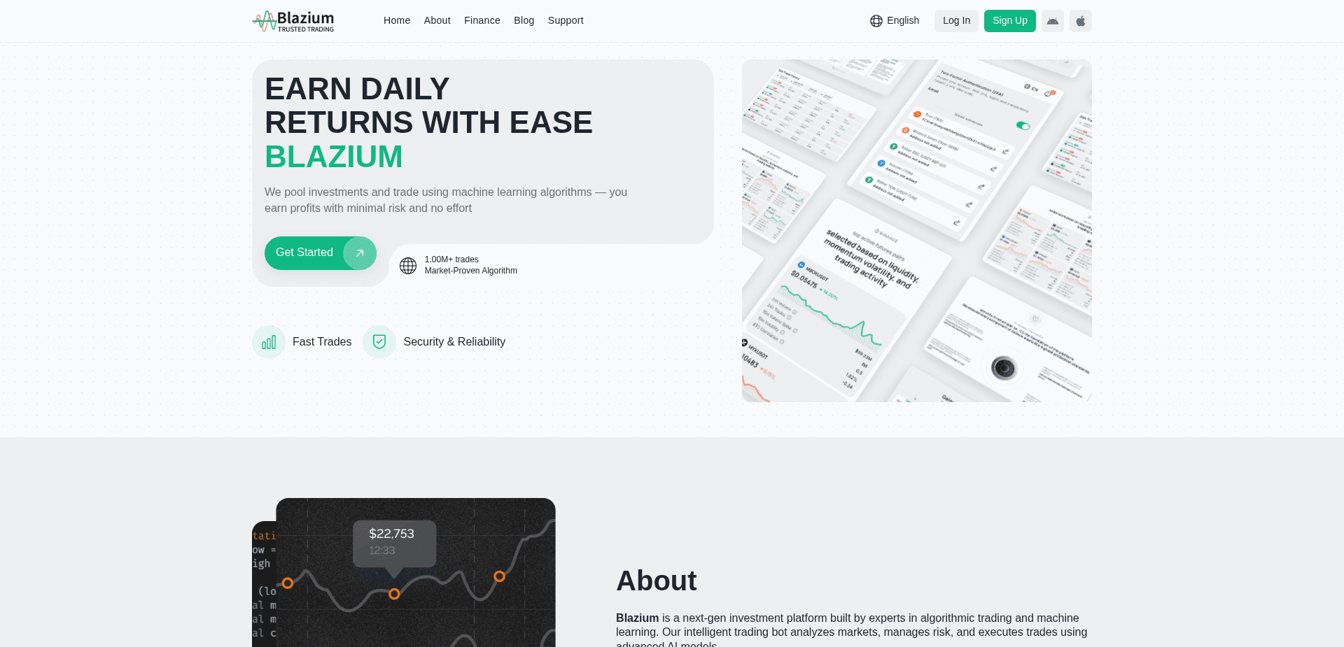 Screenshot for blazium.xyz - 2
