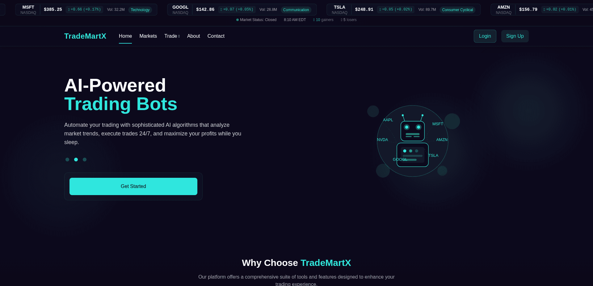 Screenshot for trademartx.com - 3