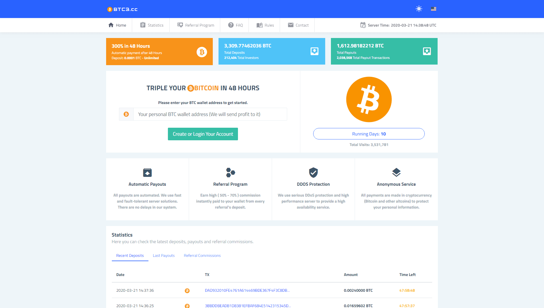 Triple 300% your bitcoin in just 48 hours отзывы и обзор. Развод, лохотрон или правда. Только честные и правдивые отзывы.