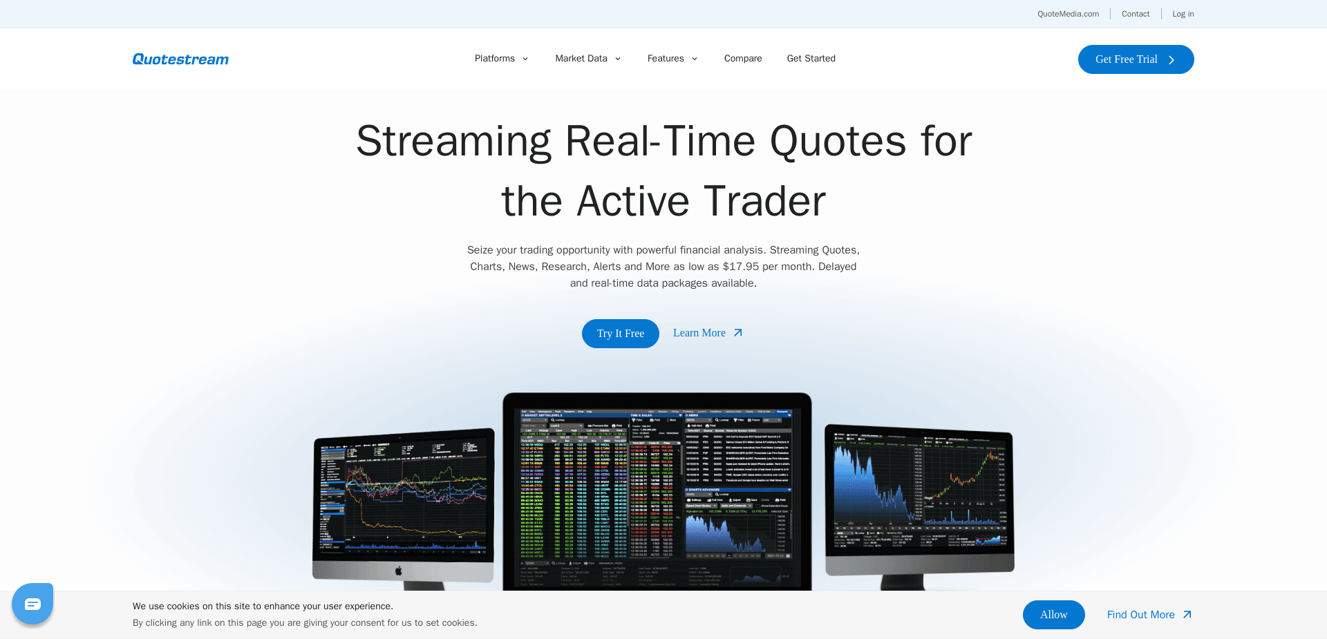 Screenshot for quotestream.com - 0