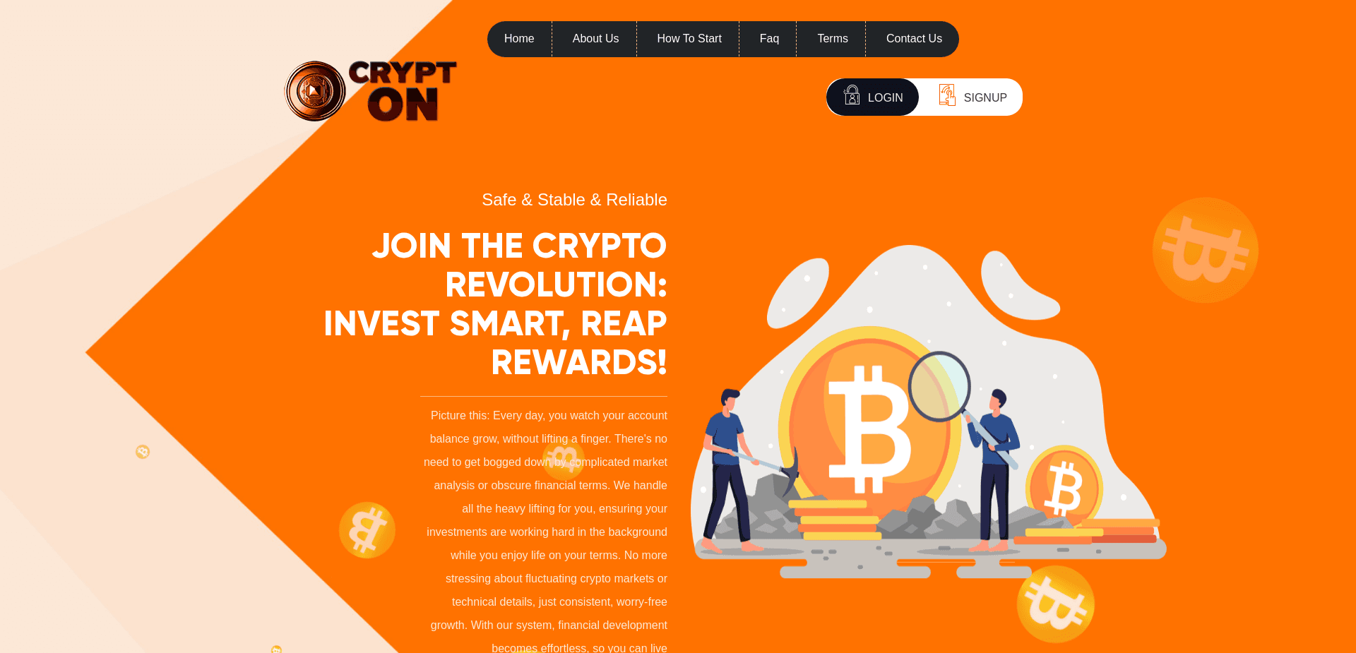 Screenshot for crypt-on.vip - 0