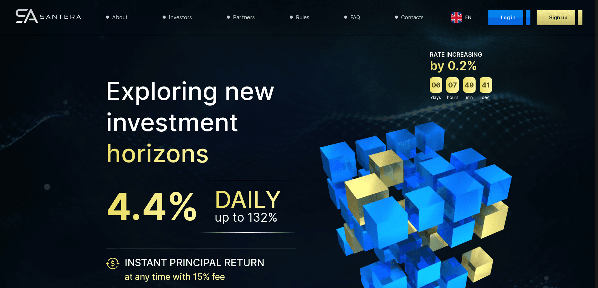 Screenshot for santera.cc - 1