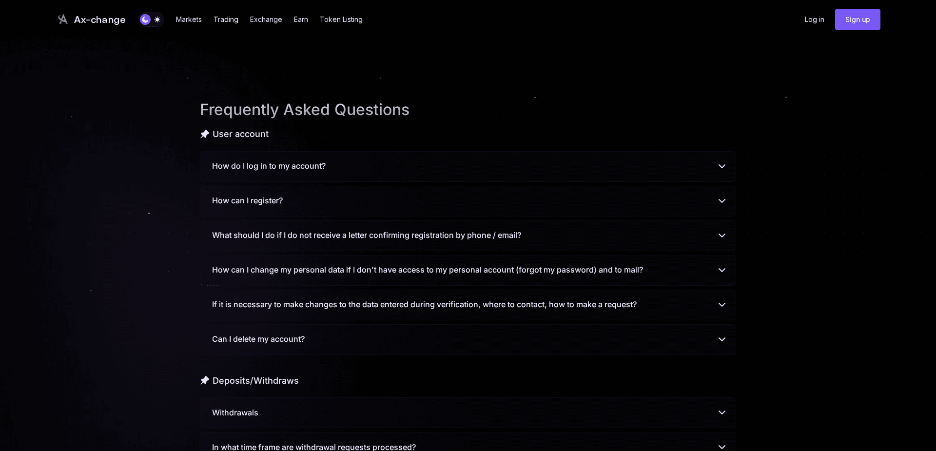 Screenshot for ax-change.top - 3