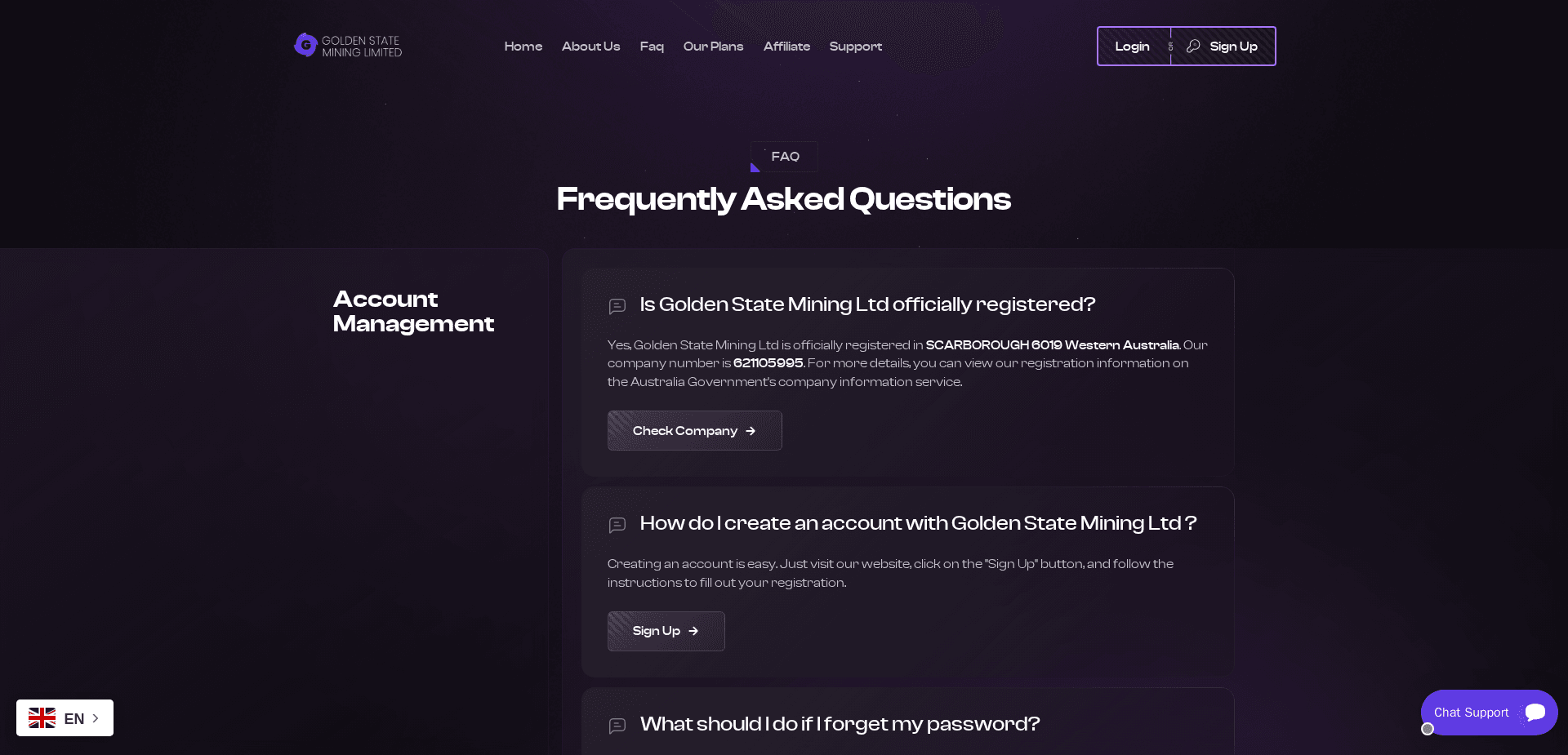 Screenshot for goldenstateltd.com - 1