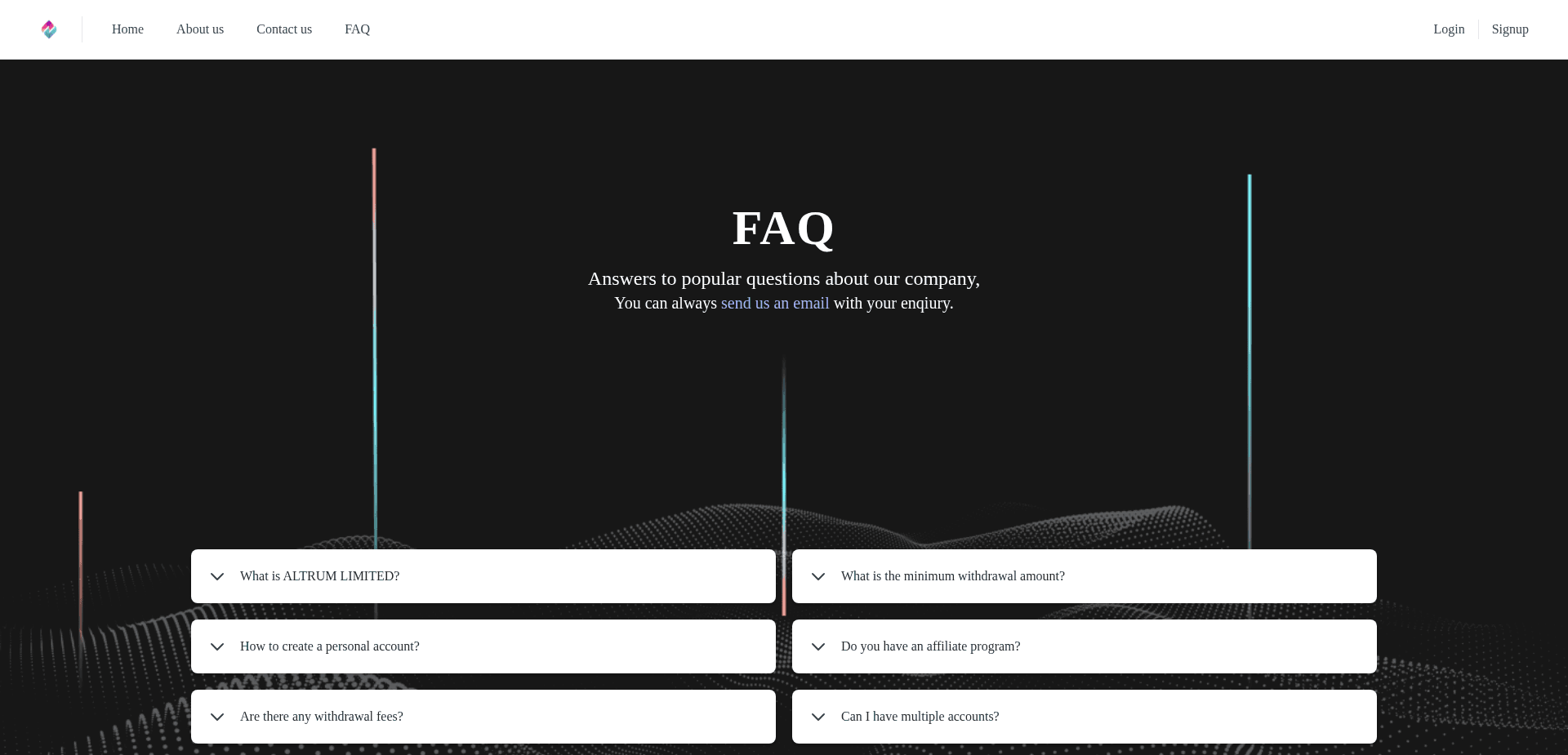 Screenshot for altrum.online - 1