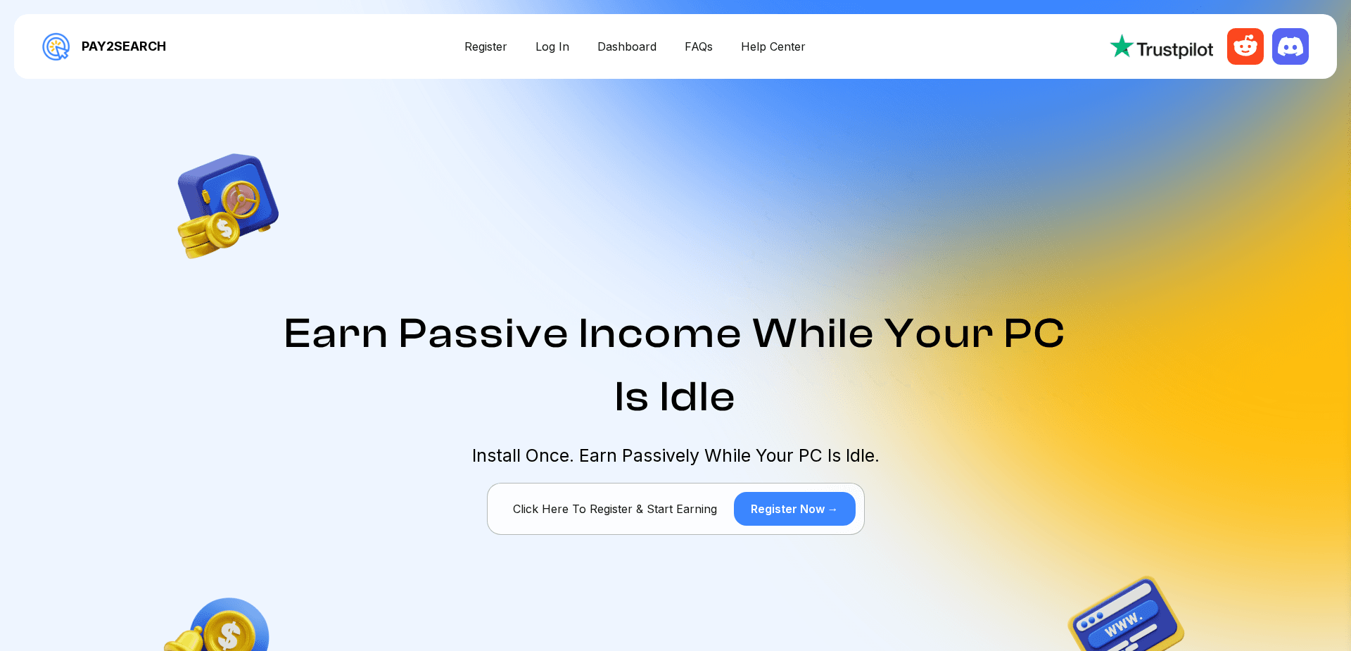 Screenshot for pay2search.com - 2