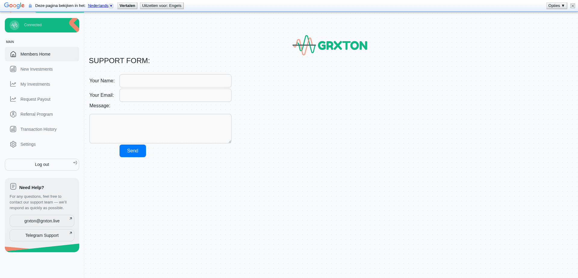 Screenshot for grxton.live - 2