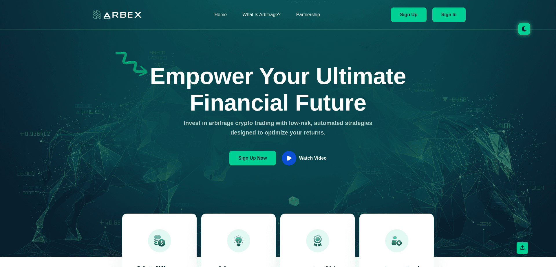 Screenshot for arbex.io - 0