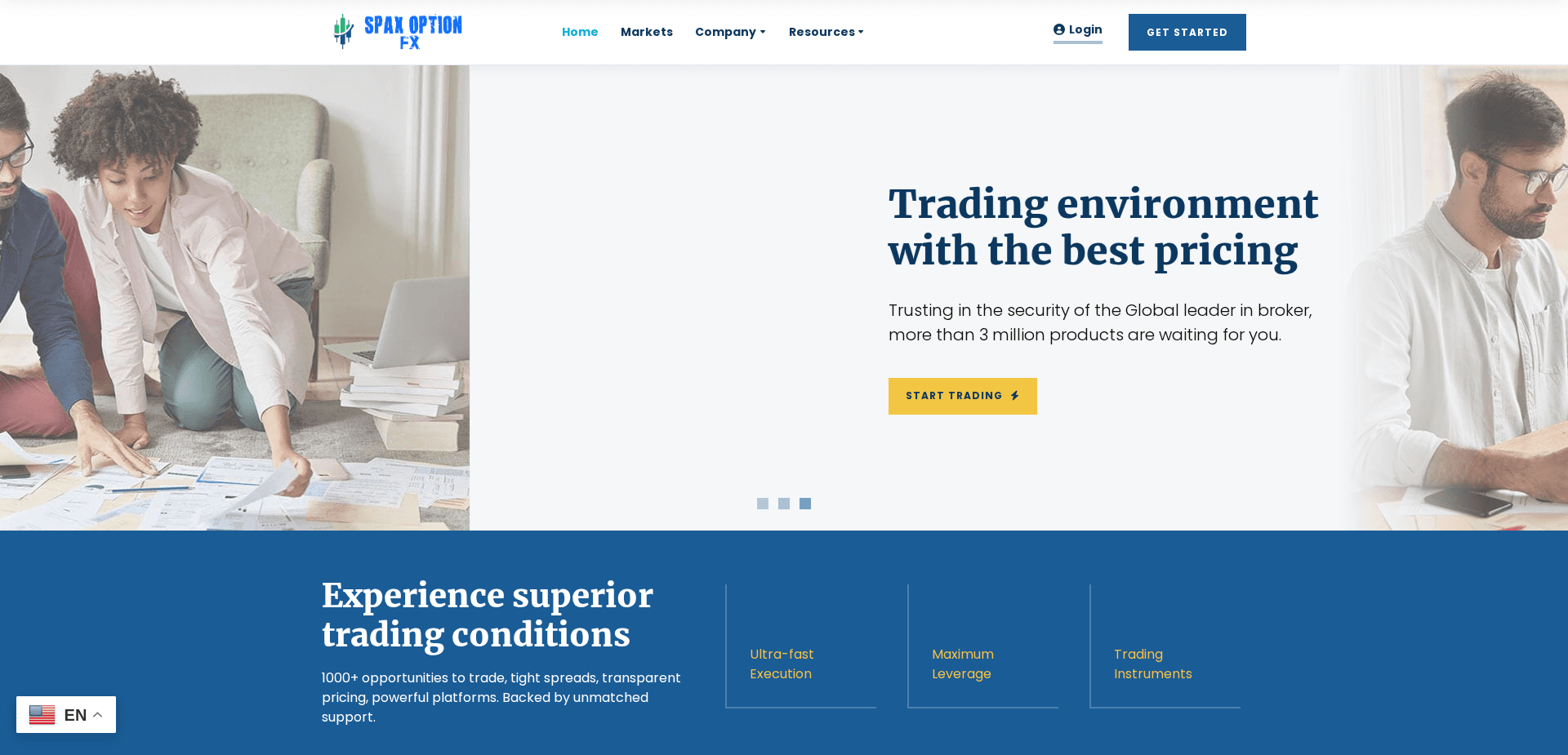 Screenshot for spaxoptionfx.com - 4