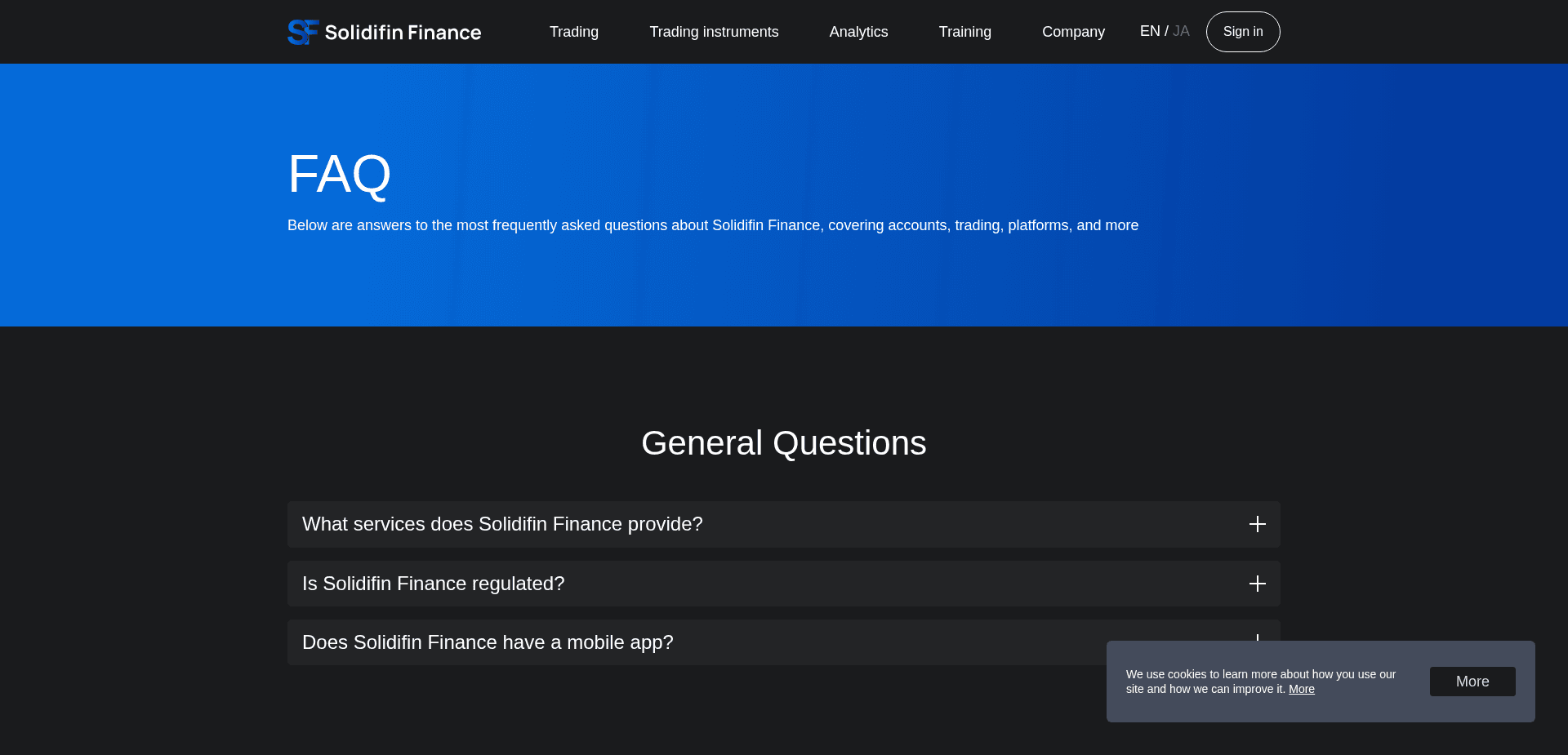 Screenshot for solidifin.pro - 0