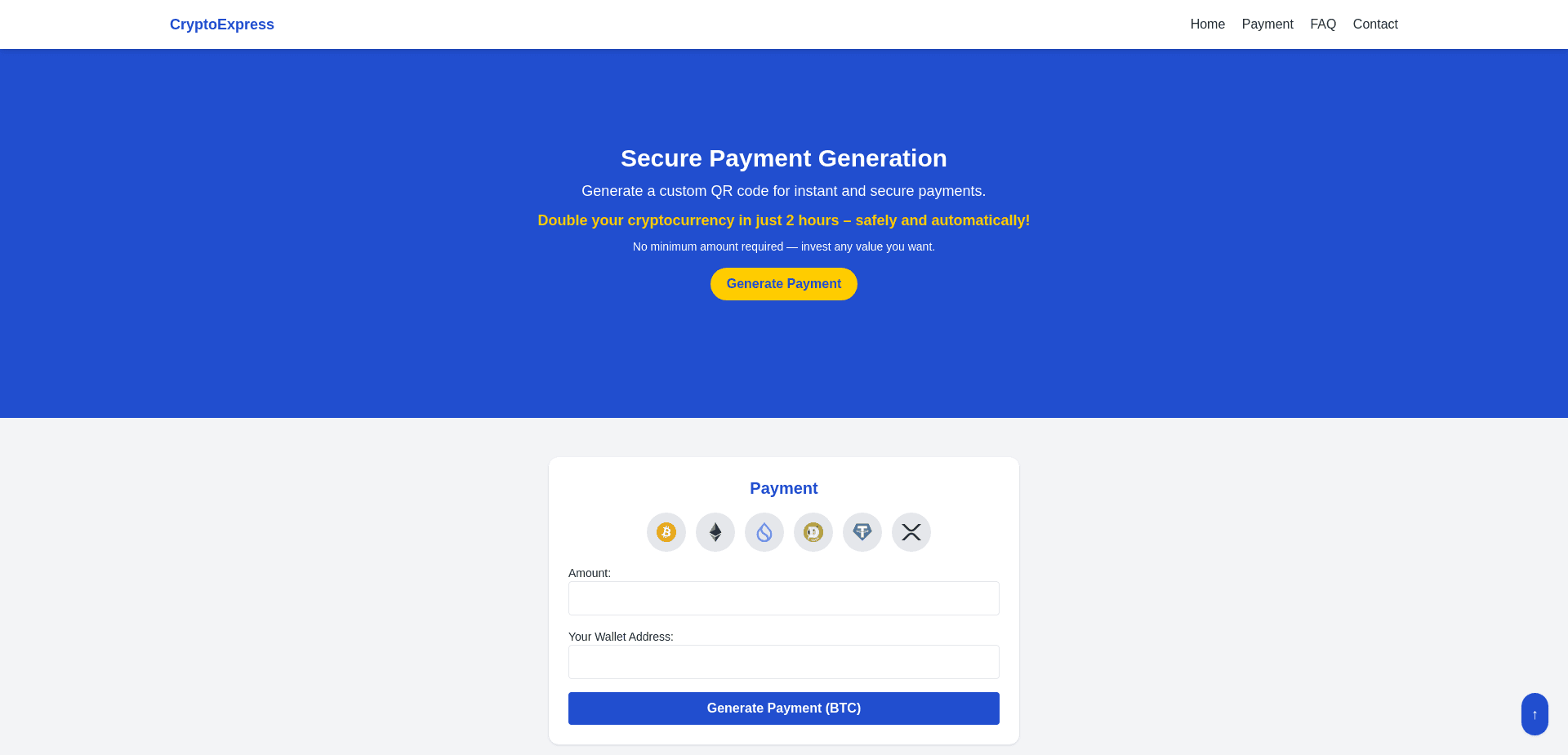 Screenshot for thecryptoexpress.netlify.app - 2