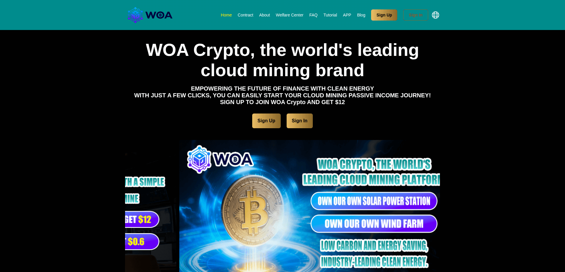 Screenshot for woacrypto.com - 3