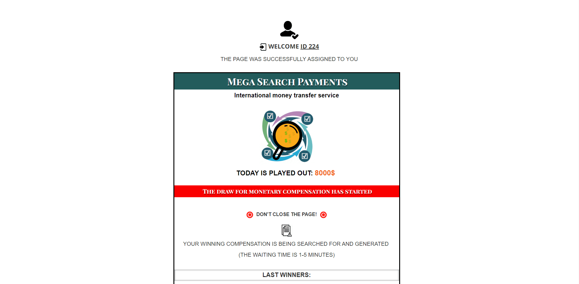 Mega Search Payments