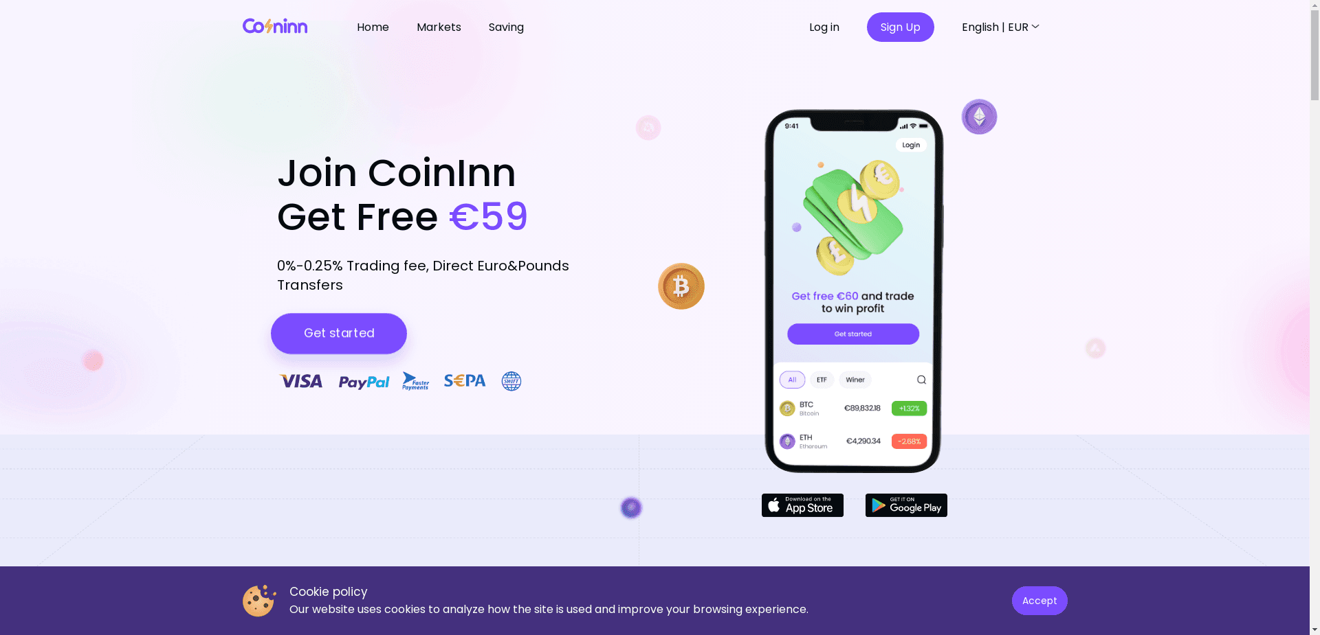 Coininn отзывы и обзор. Развод, лохотрон или правда. Только честные и правдивые отзывы на Baxov.Net