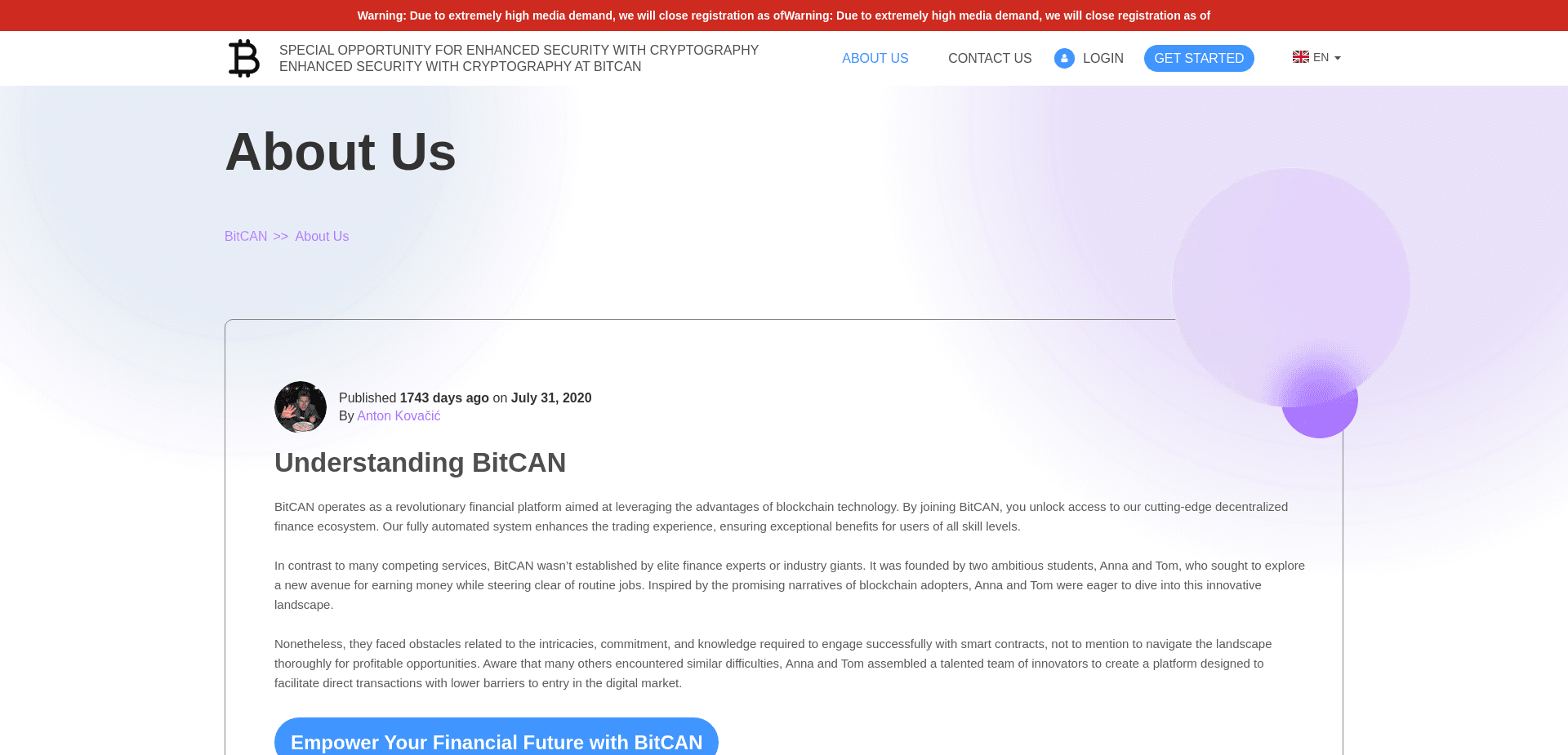 Screenshot for bitcansoftware.com - 2