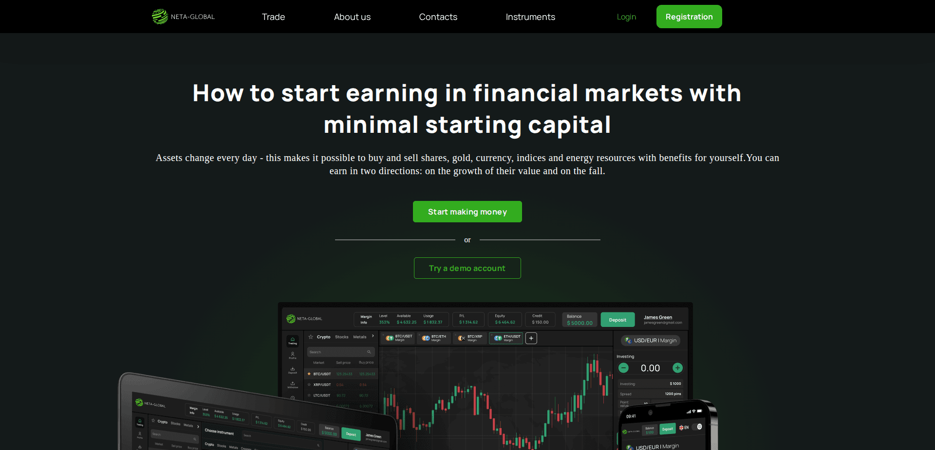 Website screenshot for https://neta-global.com/ - 1