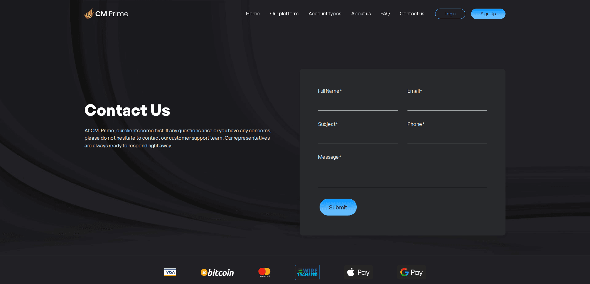 Website screenshot for https://cm-prime.co/ - 2