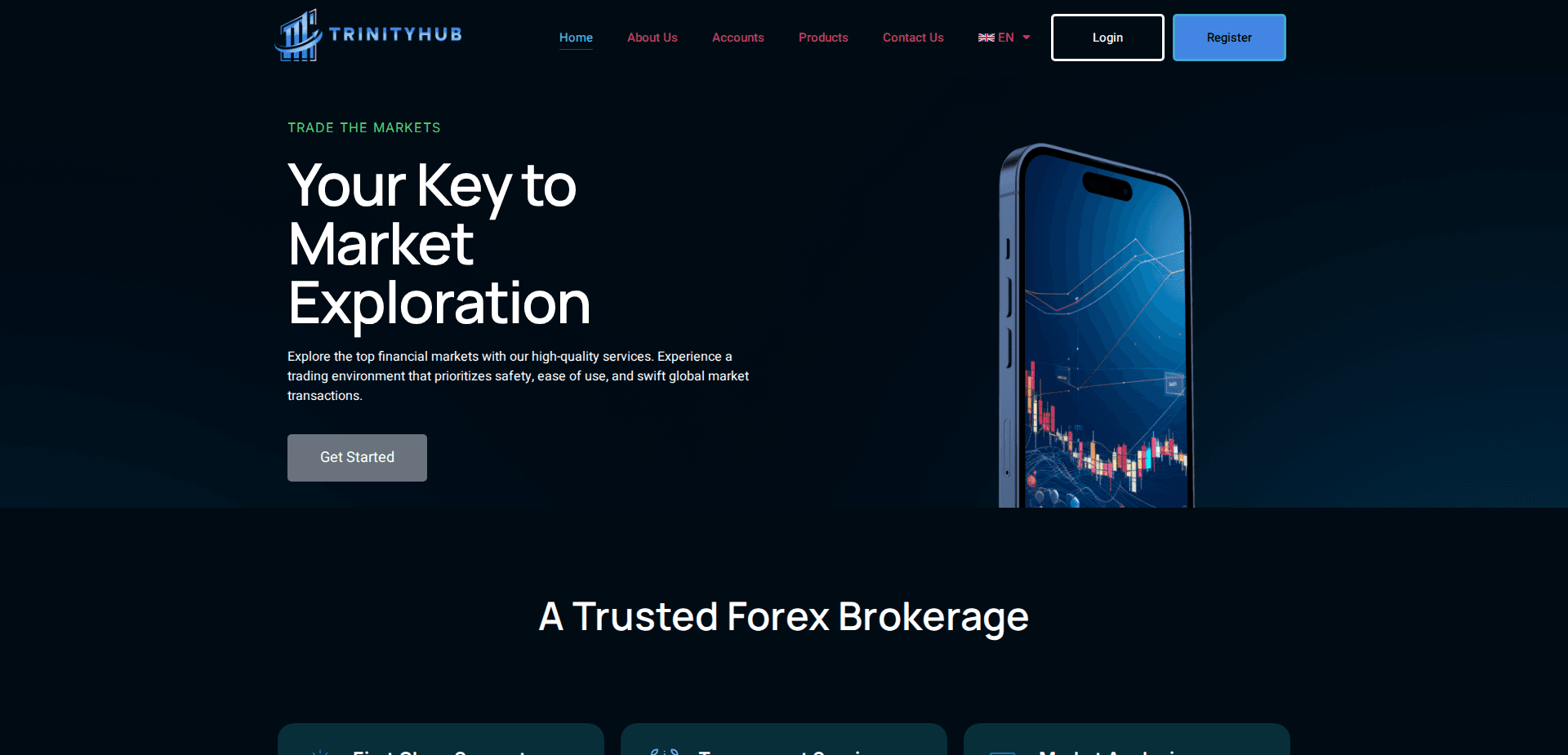 Website screenshot for https://trinityhub-online.com/ - 1