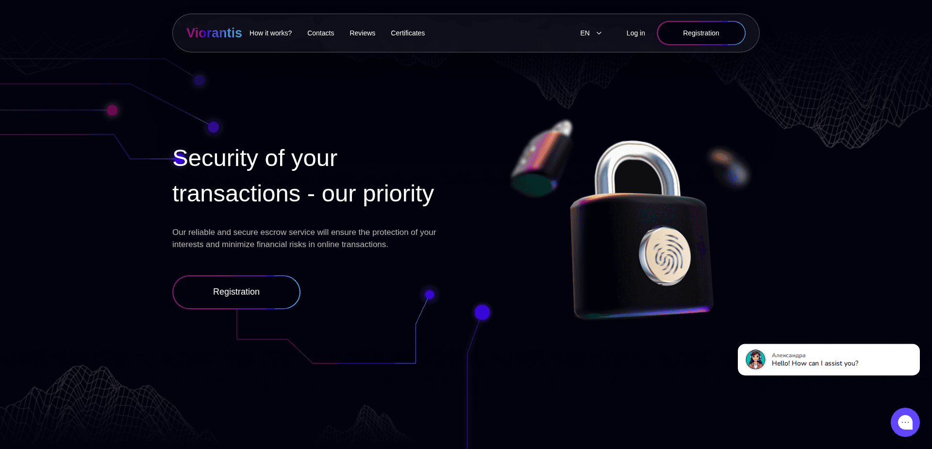 Website screenshot for https://viorantis.com/ - 1