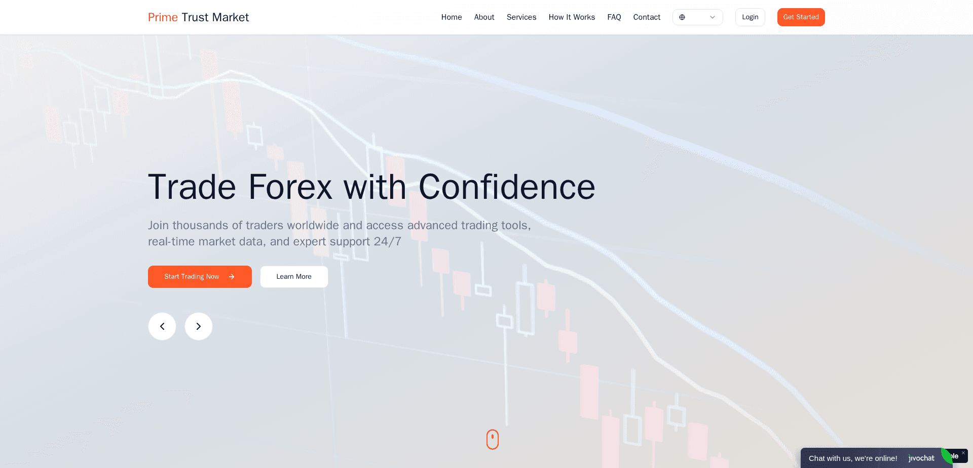 Website screenshot for https://primetrustmarket.com/ - 1