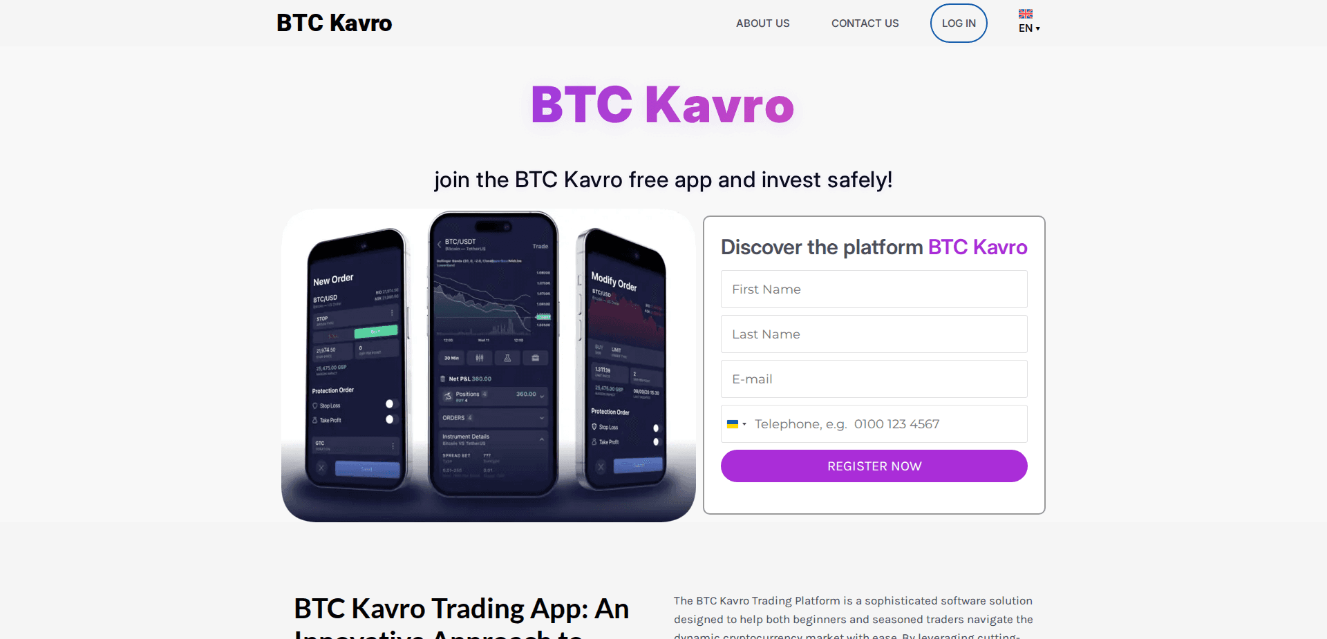 Website screenshot for https://btc-kavro.com/ - 1