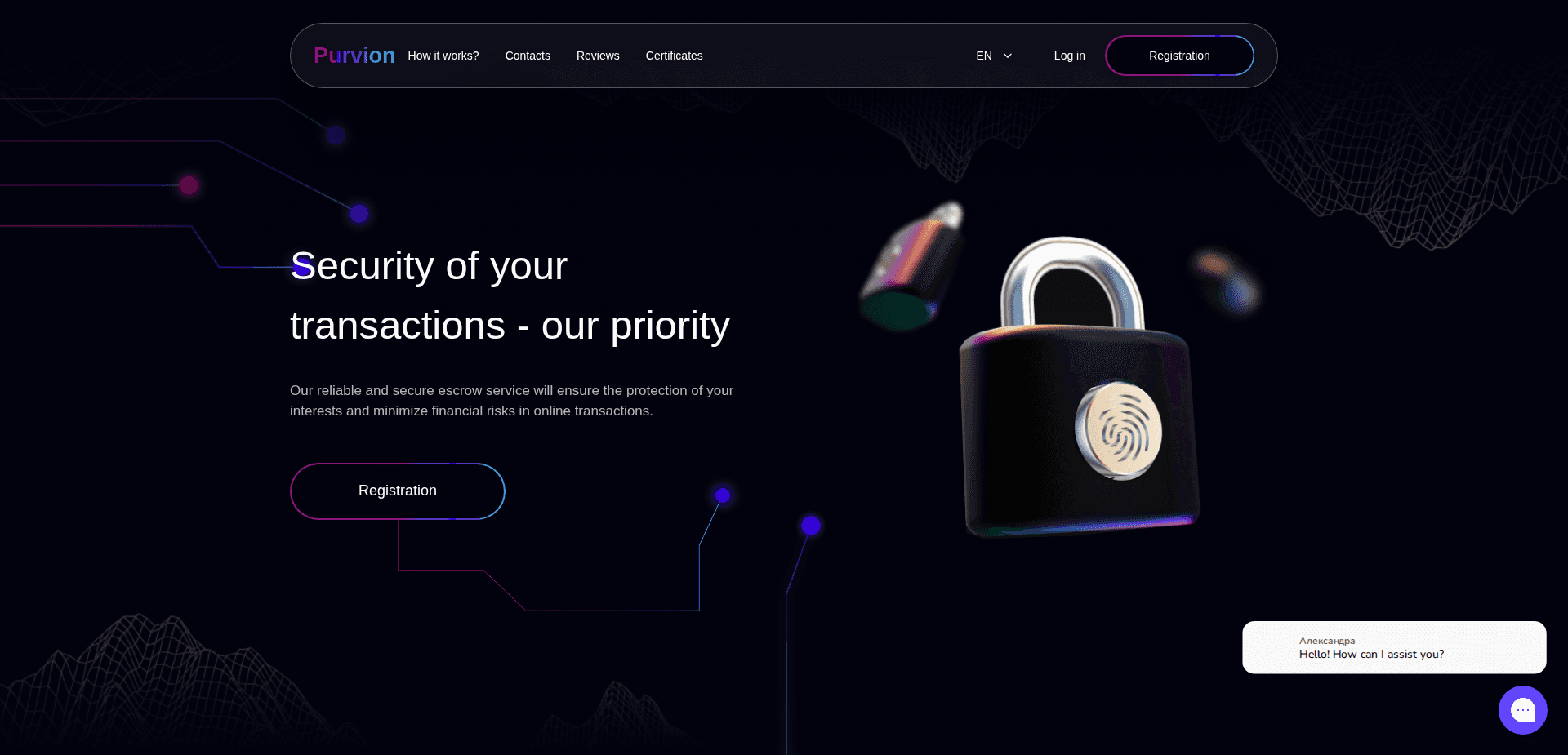 Website screenshot for https://purvion.com/ - 1