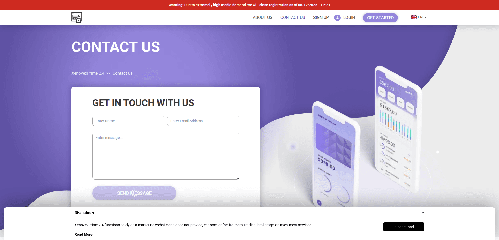 Website screenshot for https://xenovexprime2.com/ - 2