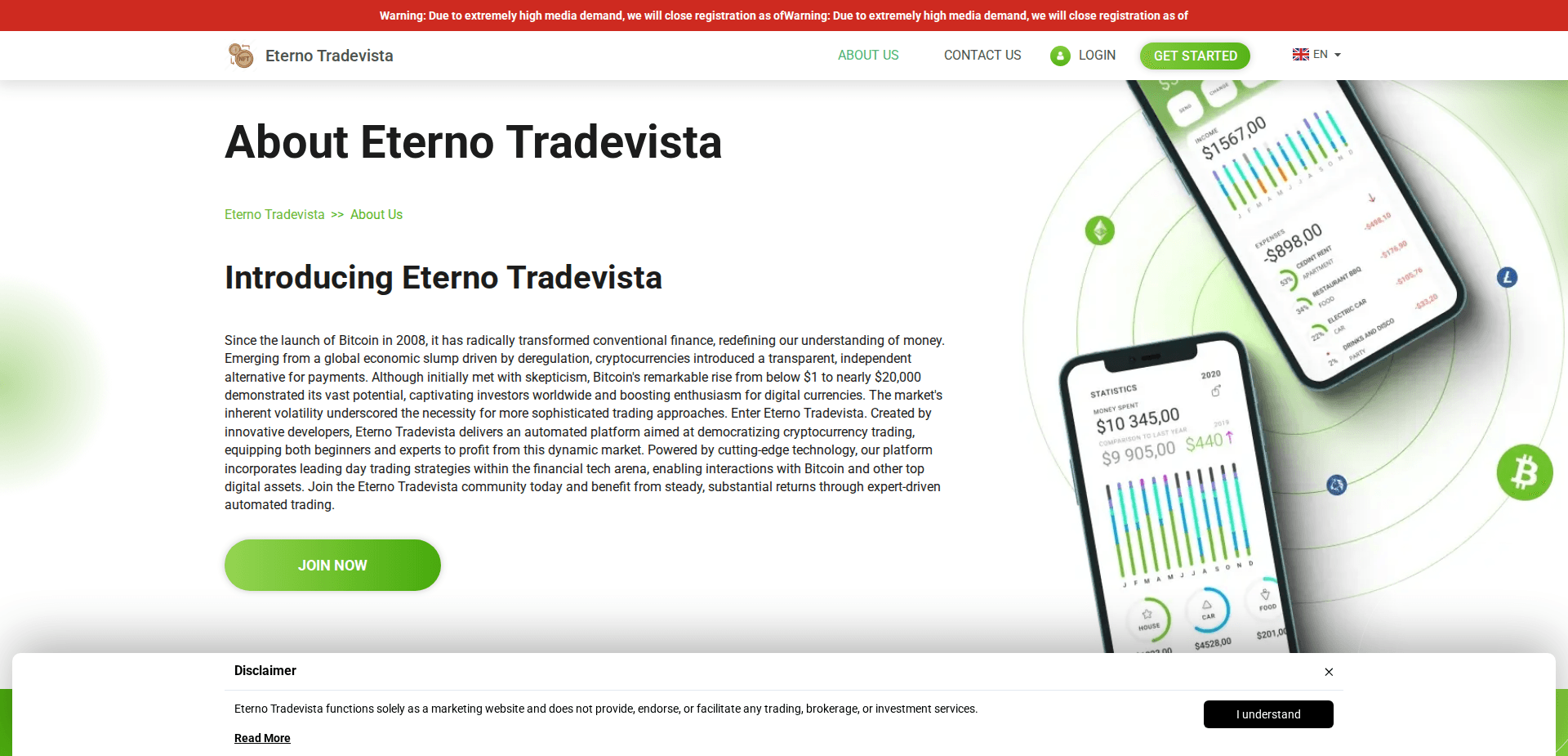 Website screenshot for https://eternotradevistatech.com/ - 3