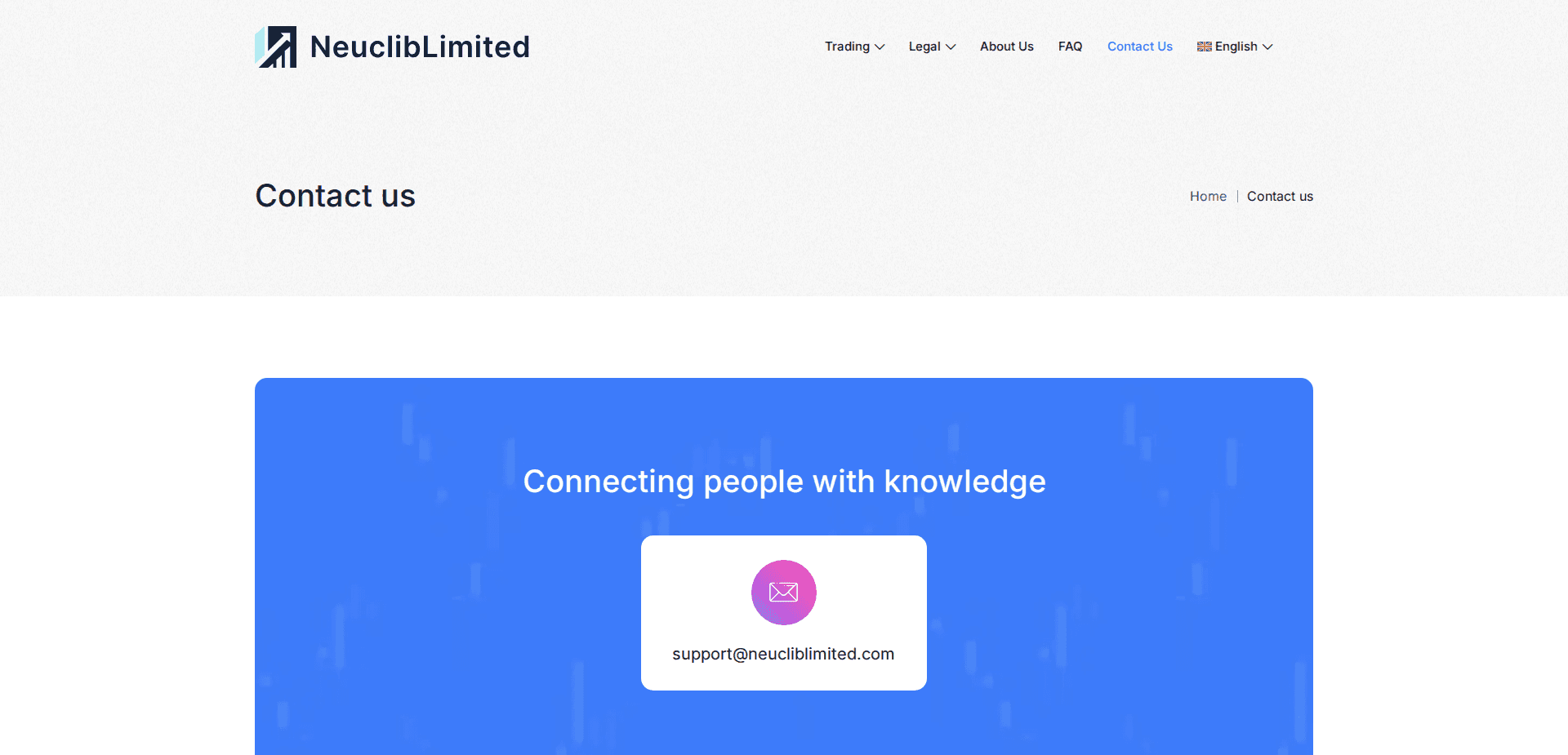 Website screenshot for https://neucliblimited.com/ - 2