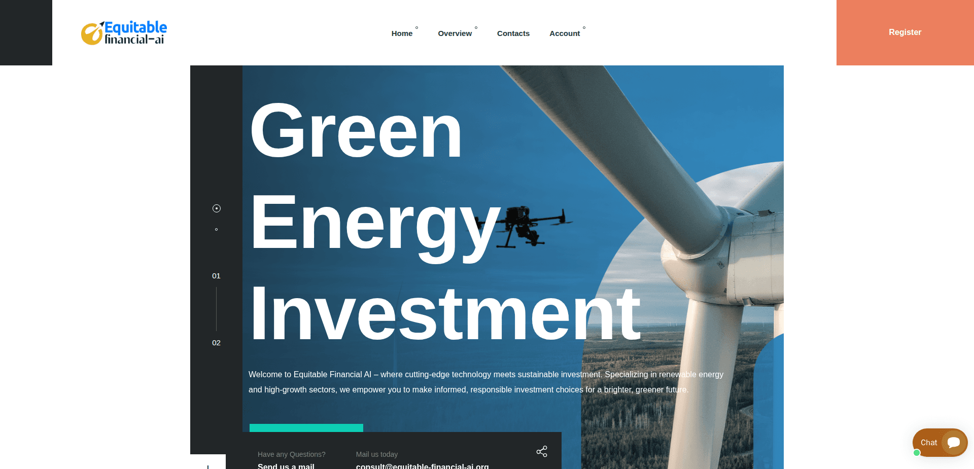 Website screenshot for https://equitable-financial-ai.org/ - 1