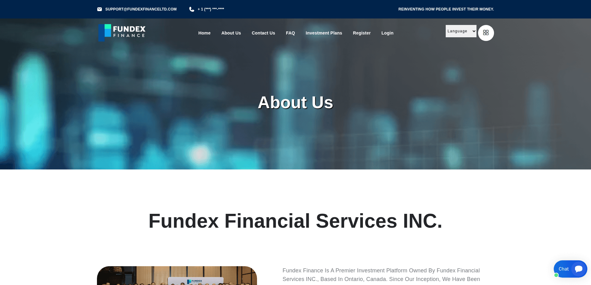 Website screenshot for https://fundexfinanceltd.com/ - 2