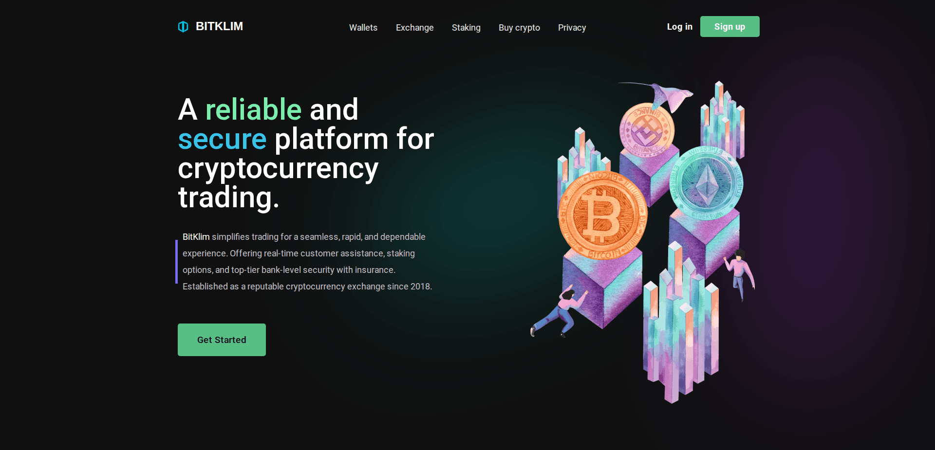 Website screenshot for https://bitklim.com/ - 1