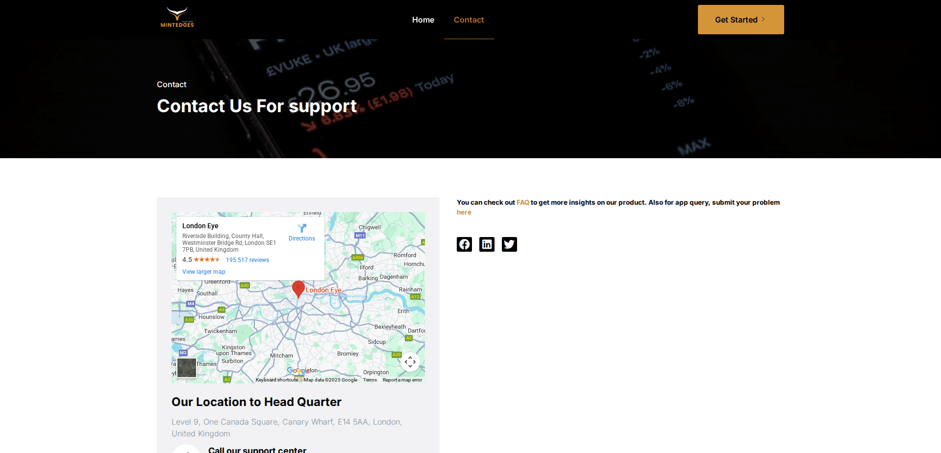 Website screenshot for https://mintedges.com/ - 2