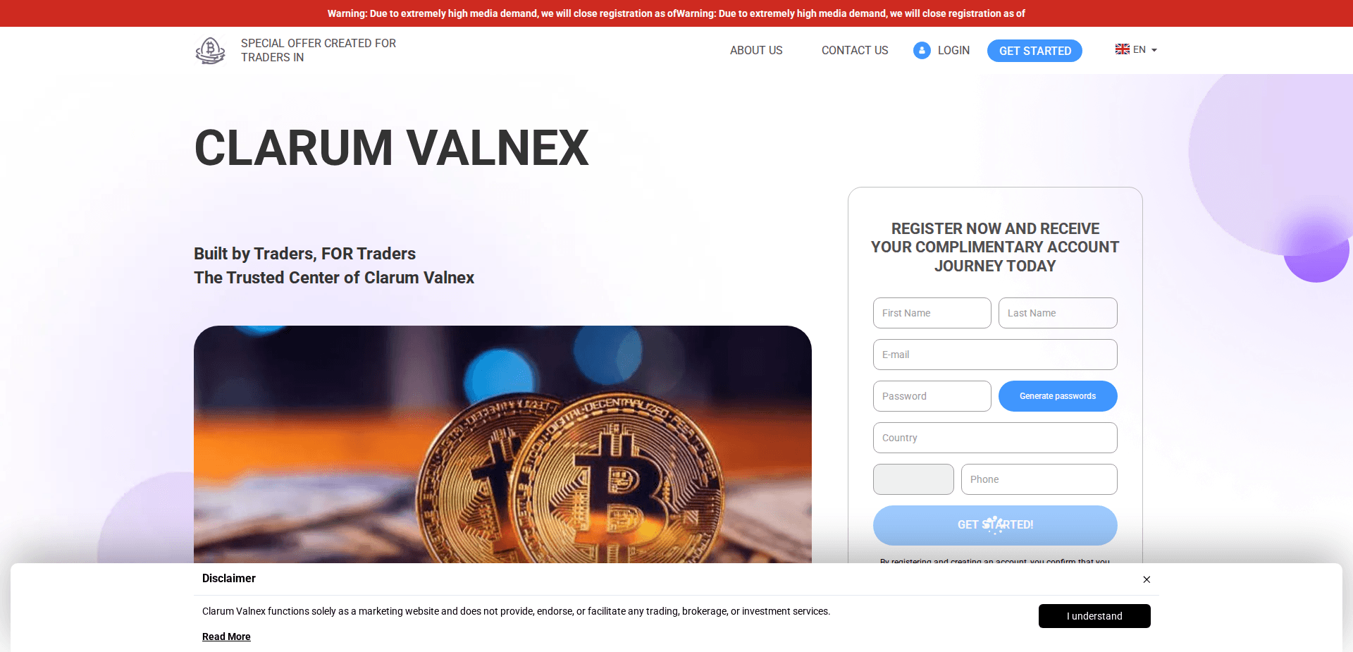 Website screenshot for https://clarumvalnex-engine.com/ - 1
