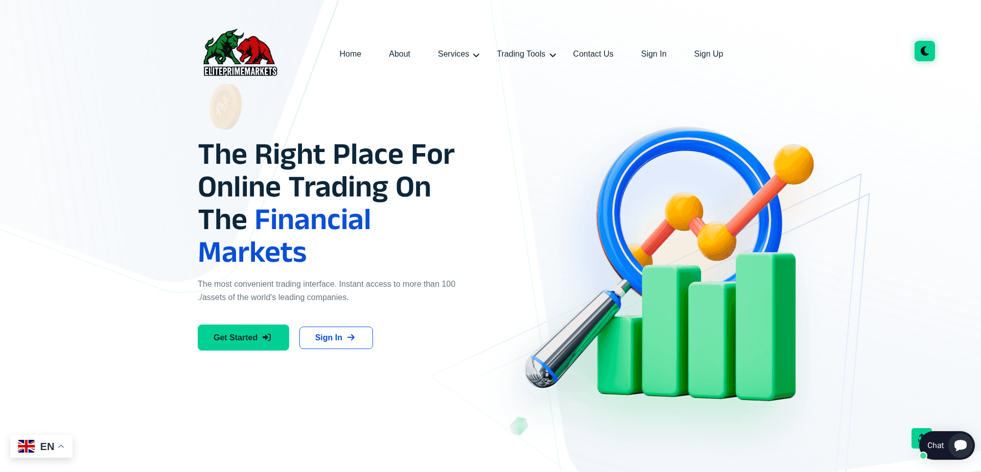 Website screenshot for https://eliteprimemarkets.com/ - 1