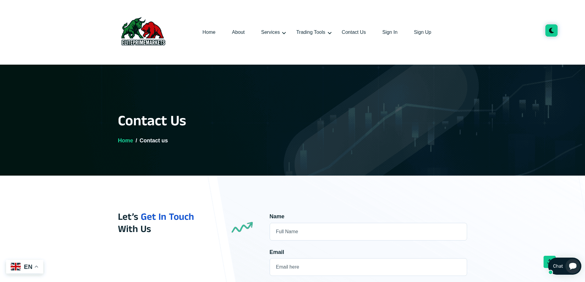 Website screenshot for https://eliteprimemarkets.com/ - 2