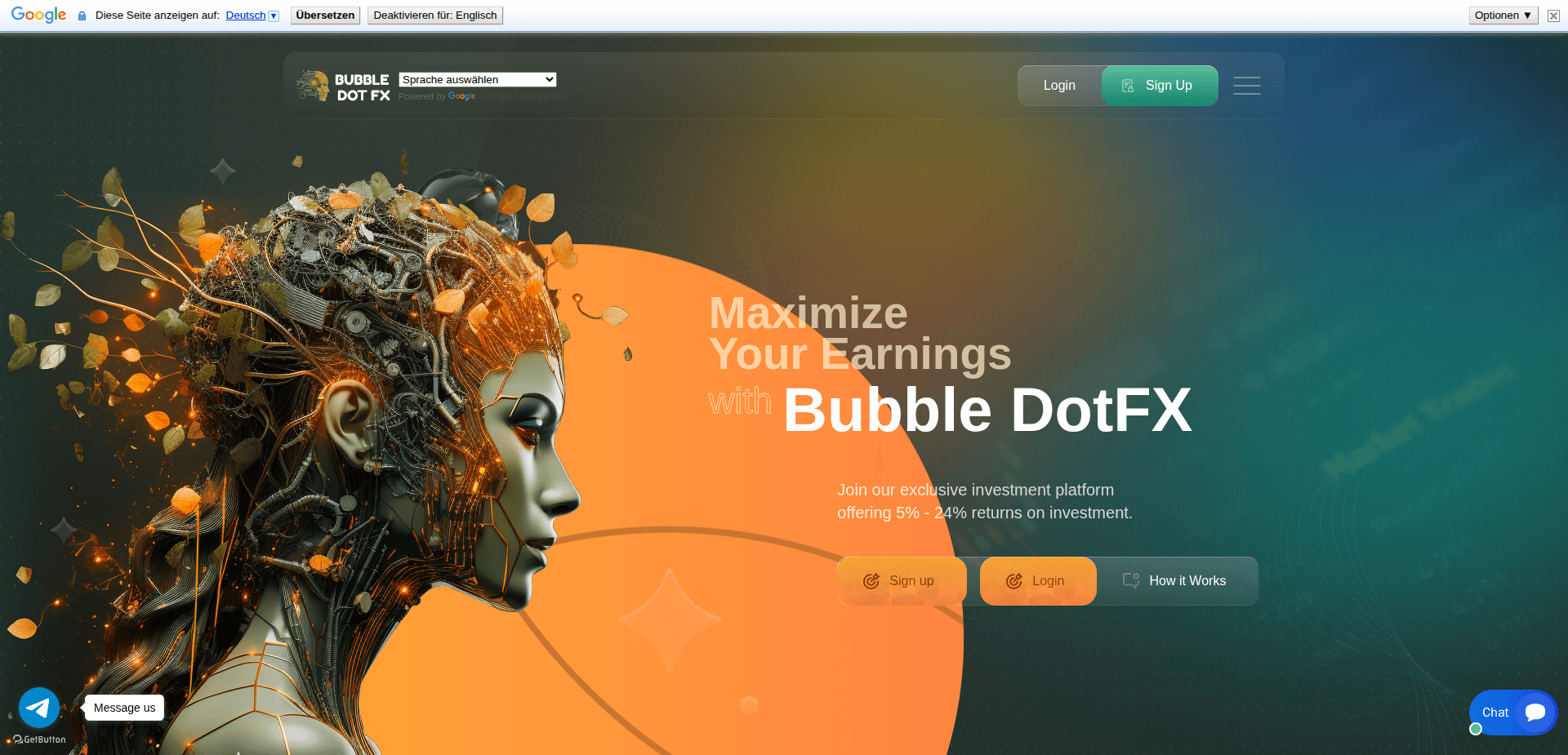 Website screenshot for https://bubblledotfx.com/ - 1