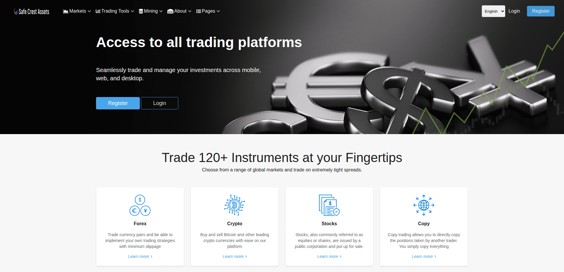 Website screenshot for https://safecrestasset.com/ - 1