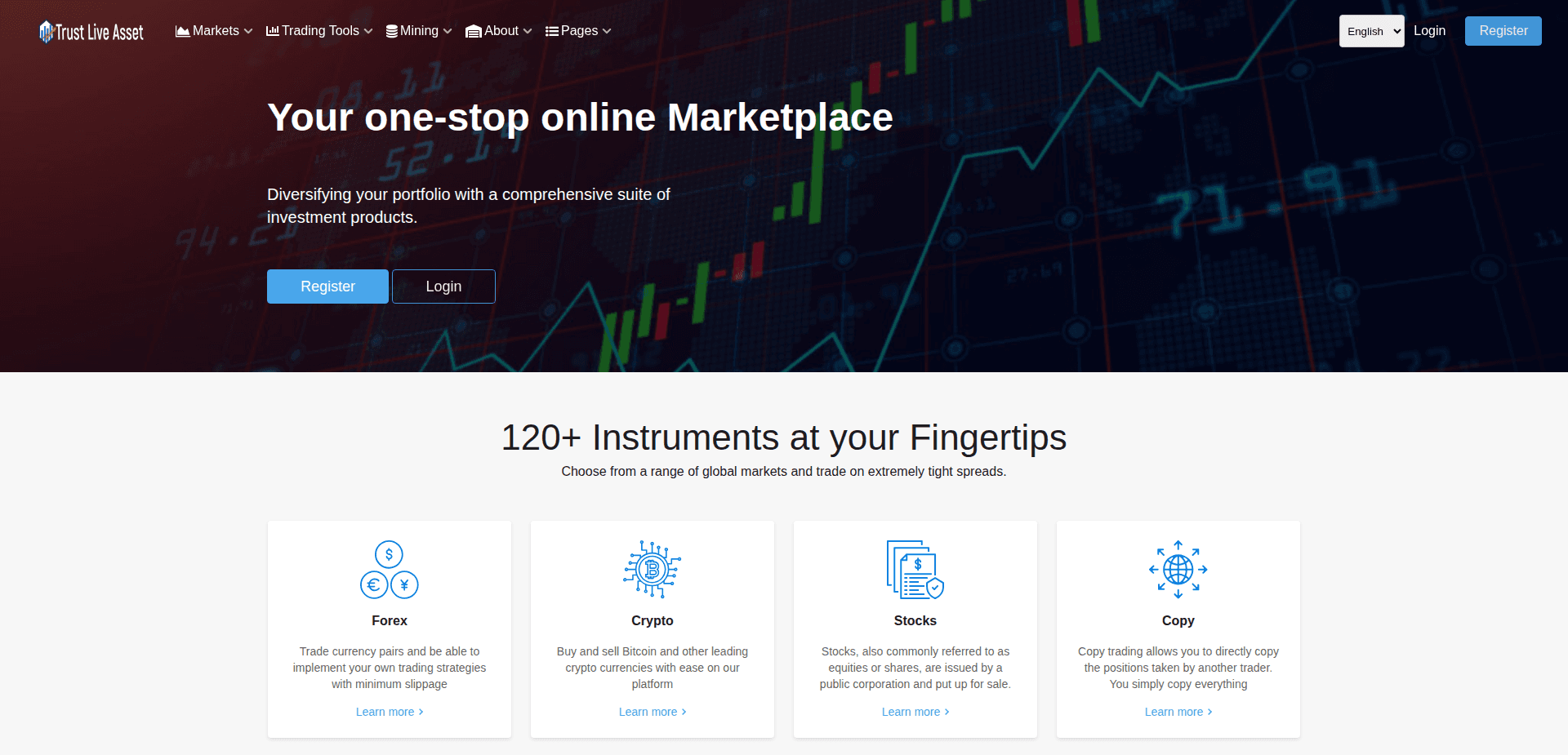 Website screenshot for https://trustliveasset.com/ - 1