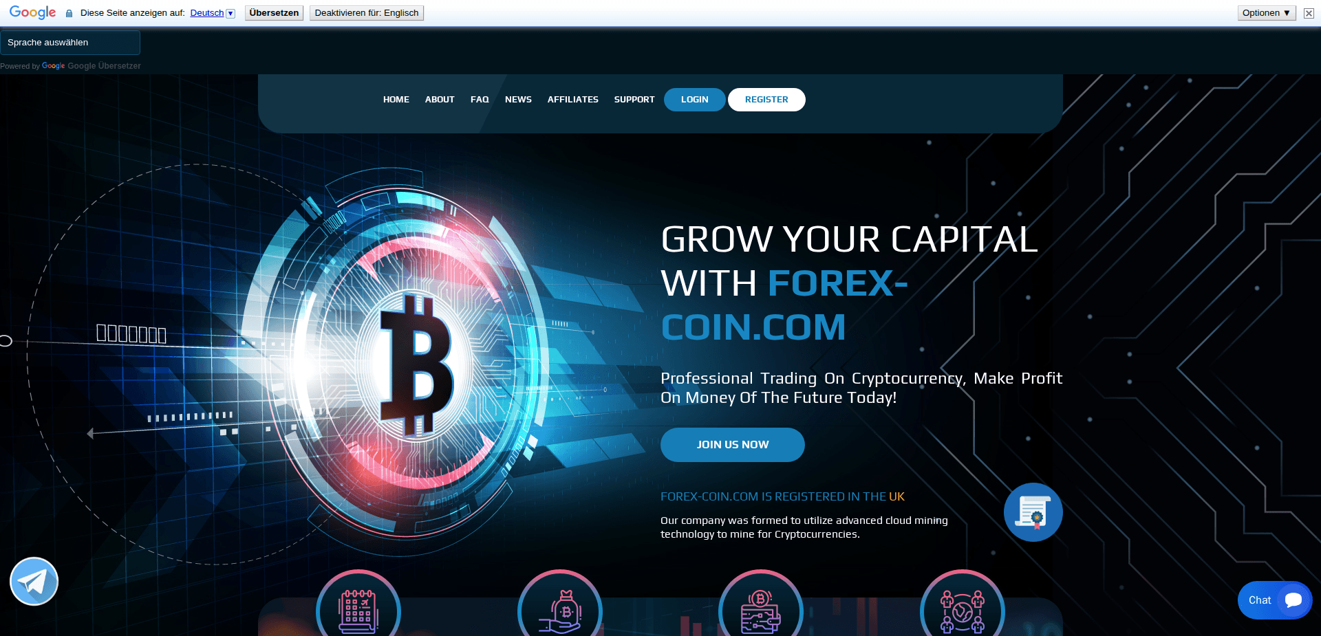 Website screenshot for https://forex-coin.com/ - 1