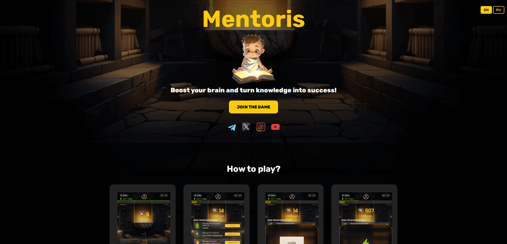 Website screenshot for https://mentoris.life/ - 1